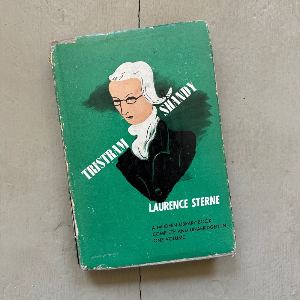 1950 The Life & Opinions of Tristram Shandy, Gentleman Modern Library Cover Art